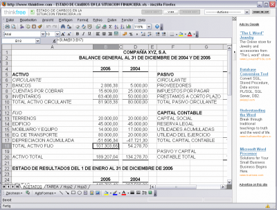 Thinkfree Office - Calc