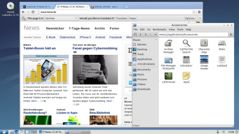 lubuntu - schneller Desktop, schneller Browser