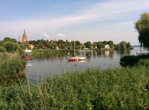 Blick von der Brücke zur Altstadt