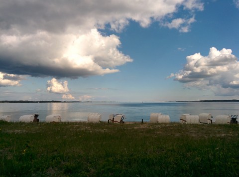 Holnis Strand mit Blick auf die Aussenförde